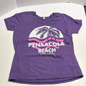Purple Pensacola Beach Graphic Tee